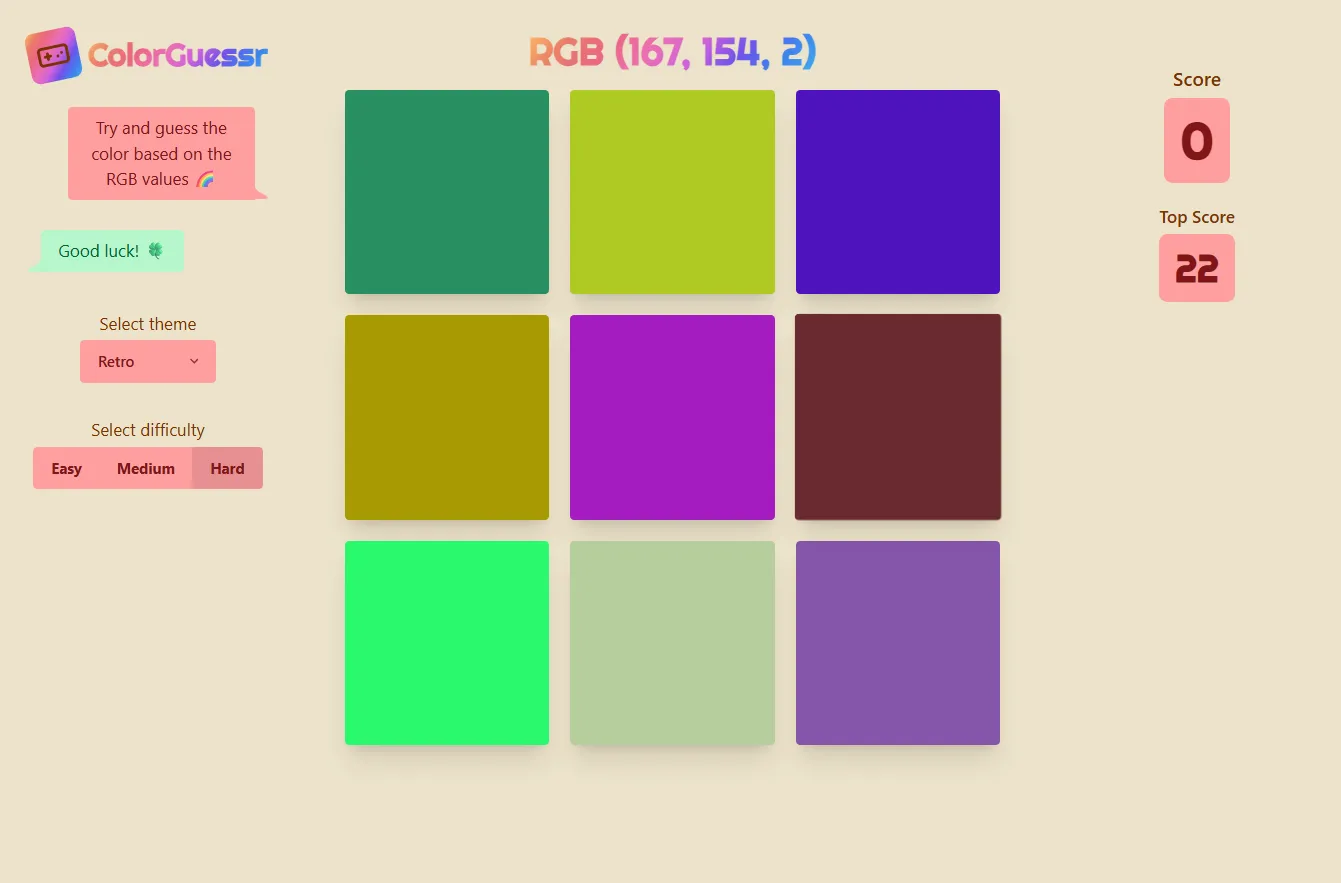 Color Guessr app thumbnail