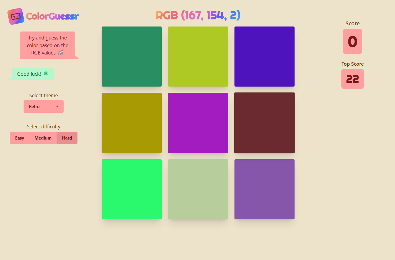 Color Guessr app thumbnail