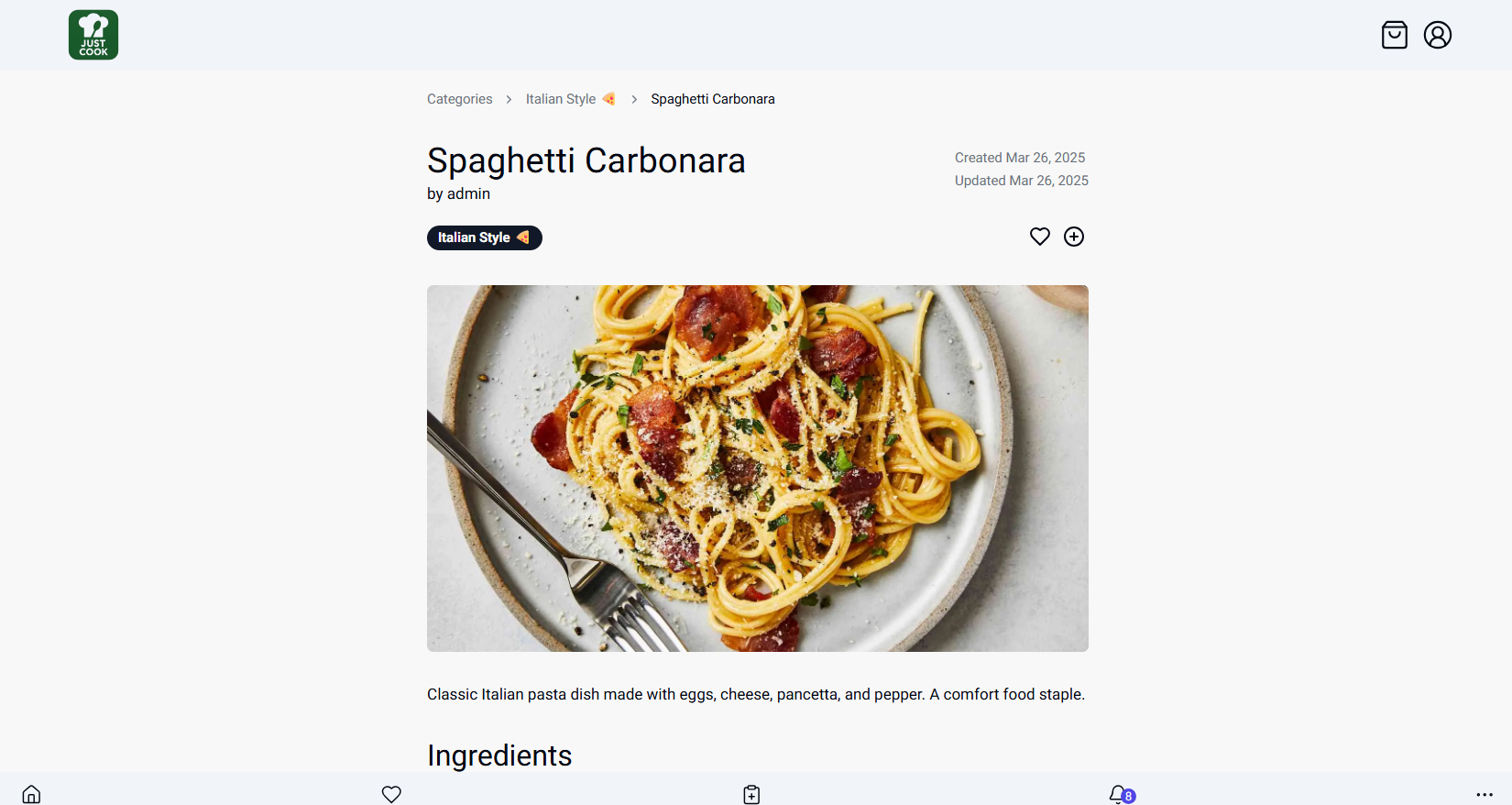 Just Cook app thumbnail
