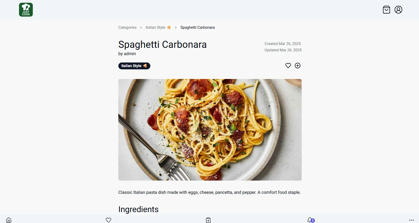 Just Cook app thumbnail